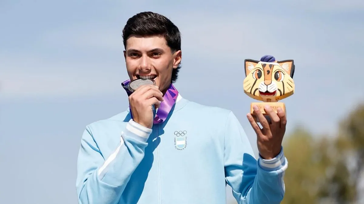 ORGULLO TUCUMANO. Joaquín Cisneros (h) obtuvo la medalla de plata en los Juegos Panamericanos Junior.