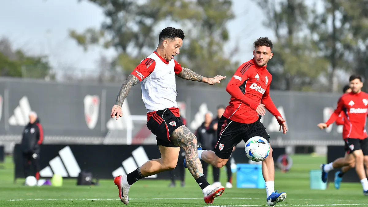 DESTINO ASUNCIÓN. River se entrena de cara al partido por octavos de final de la Copa Libertadores