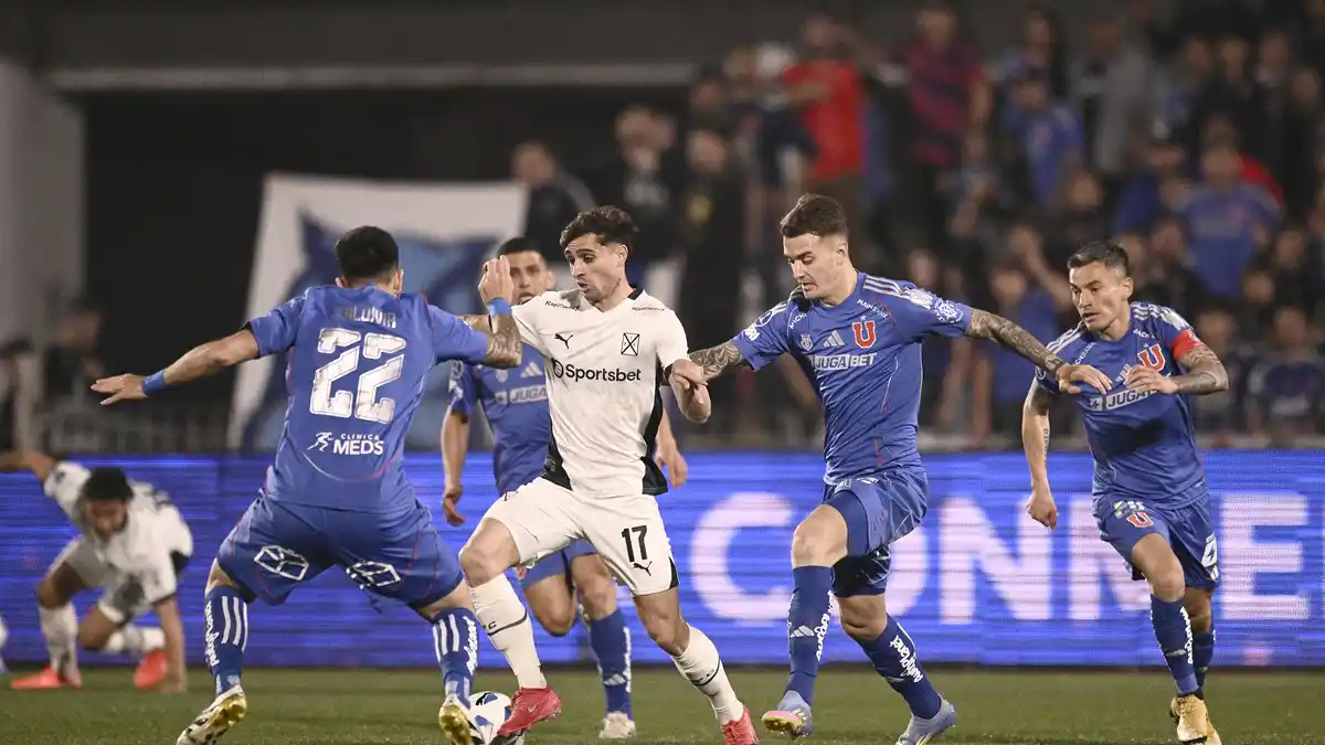 COMPLICADO. Independiente perdió en el partido de ida por octavos de final de la Sudamericana contra Universidad de Chile
