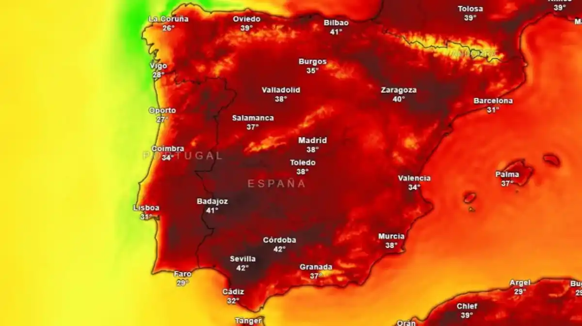 España arde: alerta roja en el norte por más de 40ºC y un calentamiento súbito que agrava la ola de calor