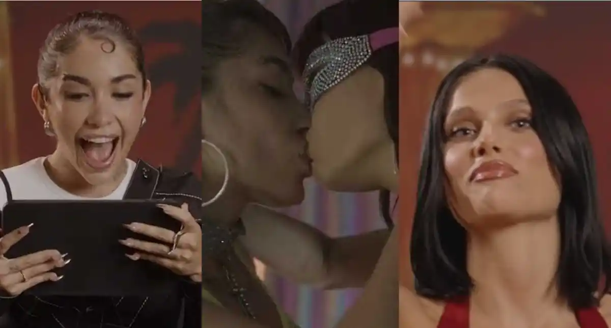 “En el barro”: María Becerra y Valentina Zenere reaccionaron a la sensual escena del beso