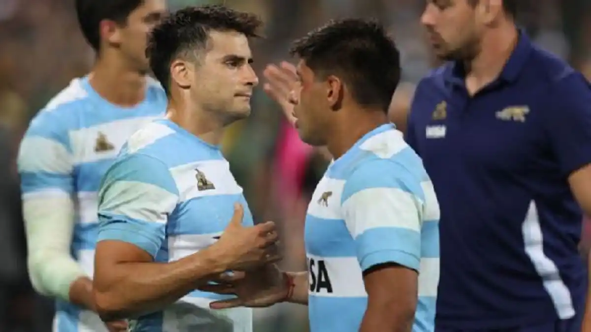 Tomás Albornoz y Gonzalo García, en Los Pumas. Getty