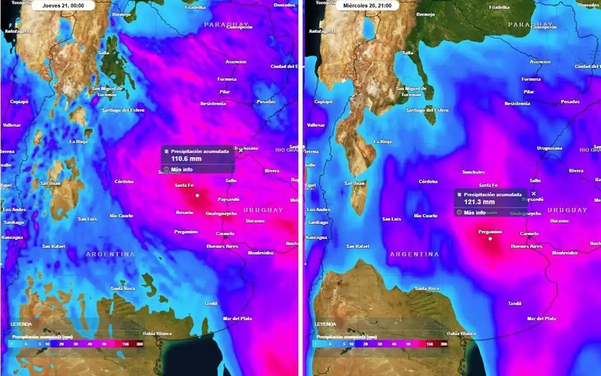 Condiciones adversas: qué provincias serán afectadas por las lluvias de la intensa ciclogénesis