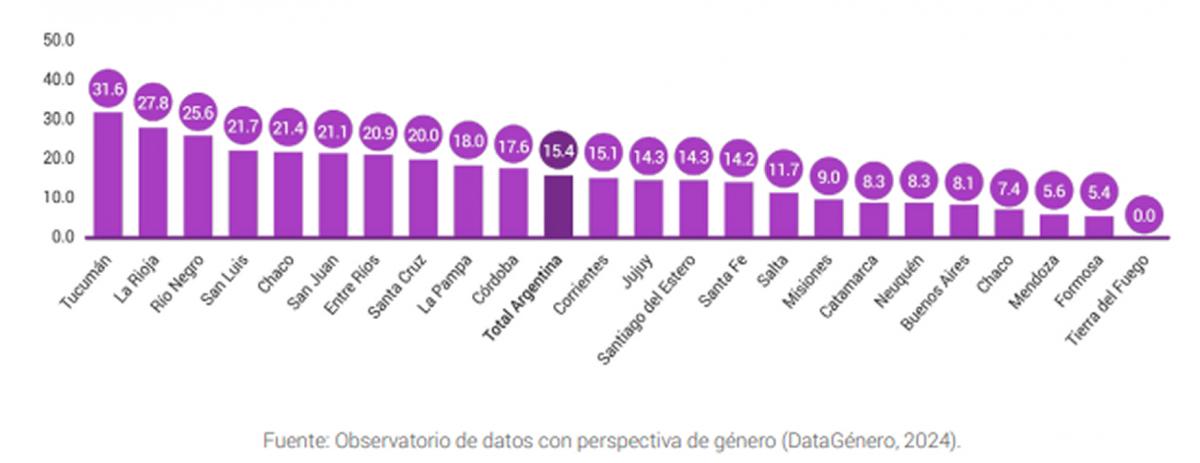 GOBIERNO LOCAL. Solo el 15% de las intendencias en Argentina están a cargo de mujeres en el período 2023-2027
