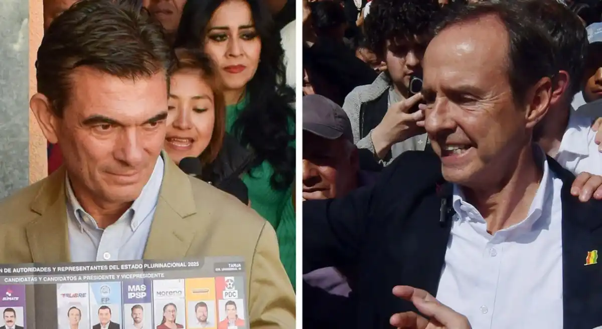 Bolivia gira a la derecha y habrá balotaje entre el senador Rodrigo Paz Pereira y Jorge Tuto Quiroga.