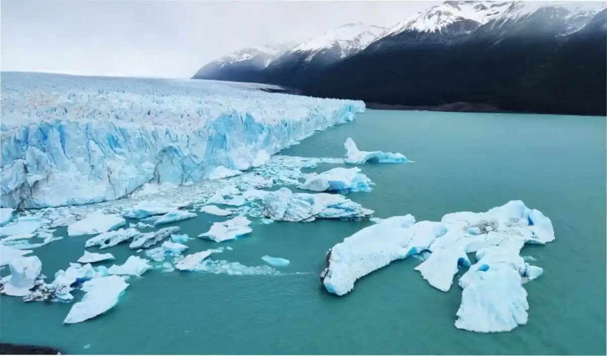 El glaicar Perito Moreno está sufriendo un retroceso sin precedentes. 