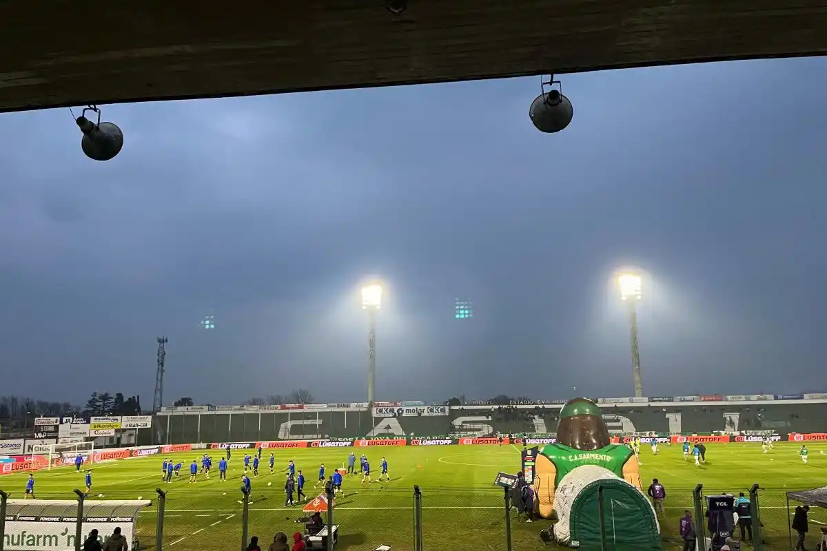 Así está el estadio de Sarmiento