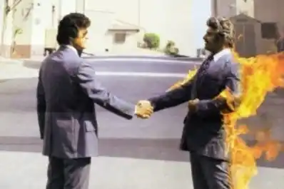 Murió el doble de riesgo inmortalizado en la portada de Wish You Were Here de Pink Floyd