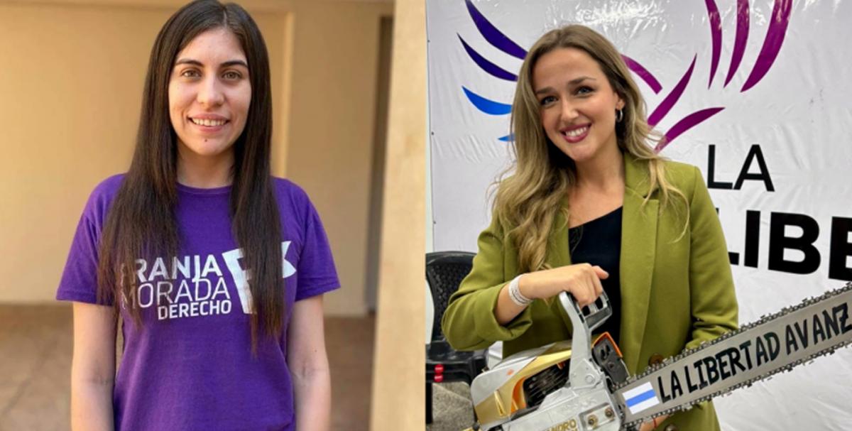 RENOVACIÓN POLÍTICA. Milagros Céliz y Celina Moisá: con 30 y 31 años, son las más jóvenes de esta competencia electoral. / LA GACETA