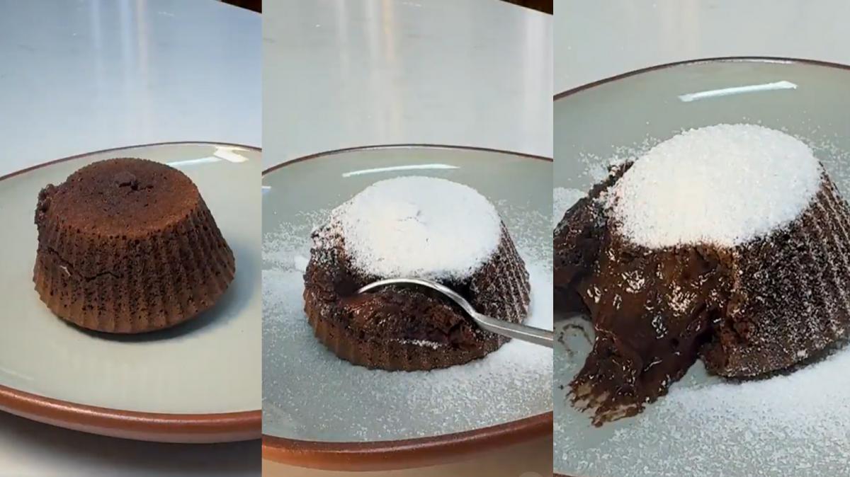 Así se prepara el volcán de chocolate en cinco minutos de Paulina Cocina