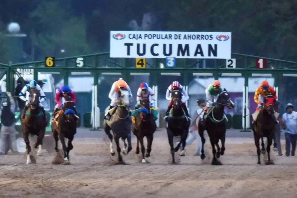 ¡LARGARON! Diez competencias de muy buen nivel se disputarán en el hipódromo tucumano.