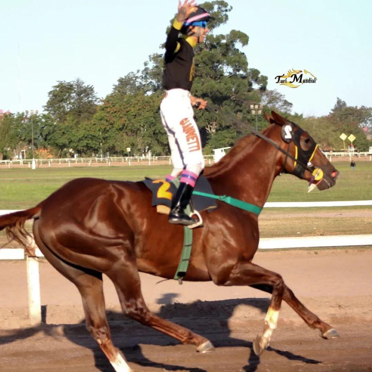 GRAN SUPERIORIDAD. El potrillo Mock Joy derrotó por 16 cuerpos a The Coach en el clásico “General San Martín”.