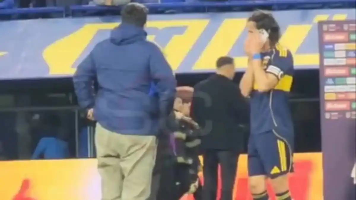 Riquelme llamó a Cavani tras su gol en la Bombonera y le dio un mensaje especial