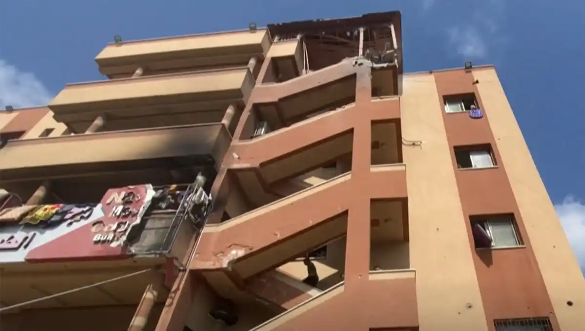 AL SUR. El centro asistencial atacado era utilizado por la prensa internacional debido a su buena conectividad