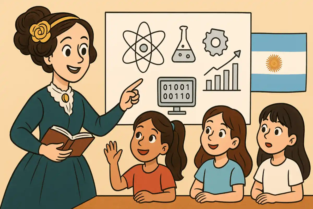 CIENCIA. La Facet será sede de la 4° Jornada Latinoamericana de Talleres STEM para motivar a niñas y a adolescentes tucumanas a explorar la ciencia y la tecnología. / IMAGEN GENERADA CON CHATGPT