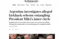 Medios de Estados Unidos, de Europa y de América latina se hicieron eco del presunto pago de coimas a funcionarios de Milei
