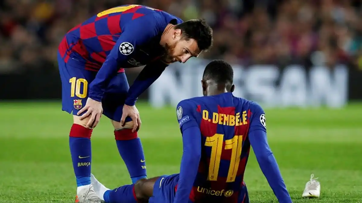 REFERENTE. Lionel Messi fue clave en la evolución de Dembélé, que lo recuerda como una inspiración dentro y fuera de la cancha.