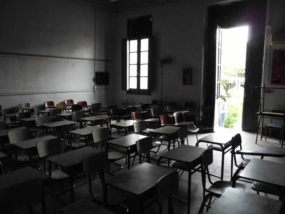 AULAS VACÍAS. La manifestación en la plaza será desde las 18. 