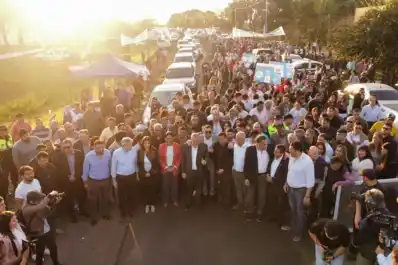 Jaldo supervisó obras en la Ruta 344 e inauguró destacamento policial en Monteros