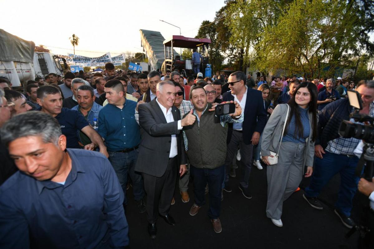 Jaldo supervisó obras en la Ruta 344 e inauguró destacamento policial en Monteros