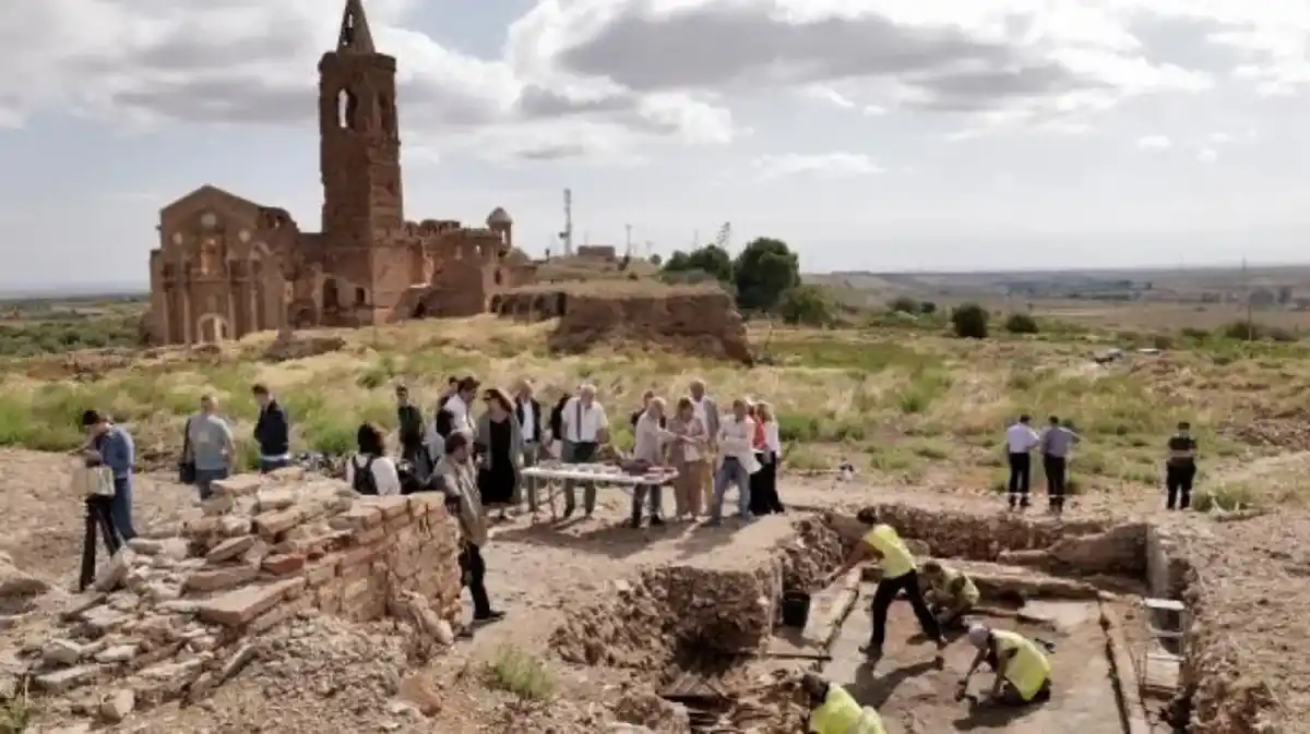 Descubren restos de una sinagoga medieval en Belchite, un hallazgo único en Europa