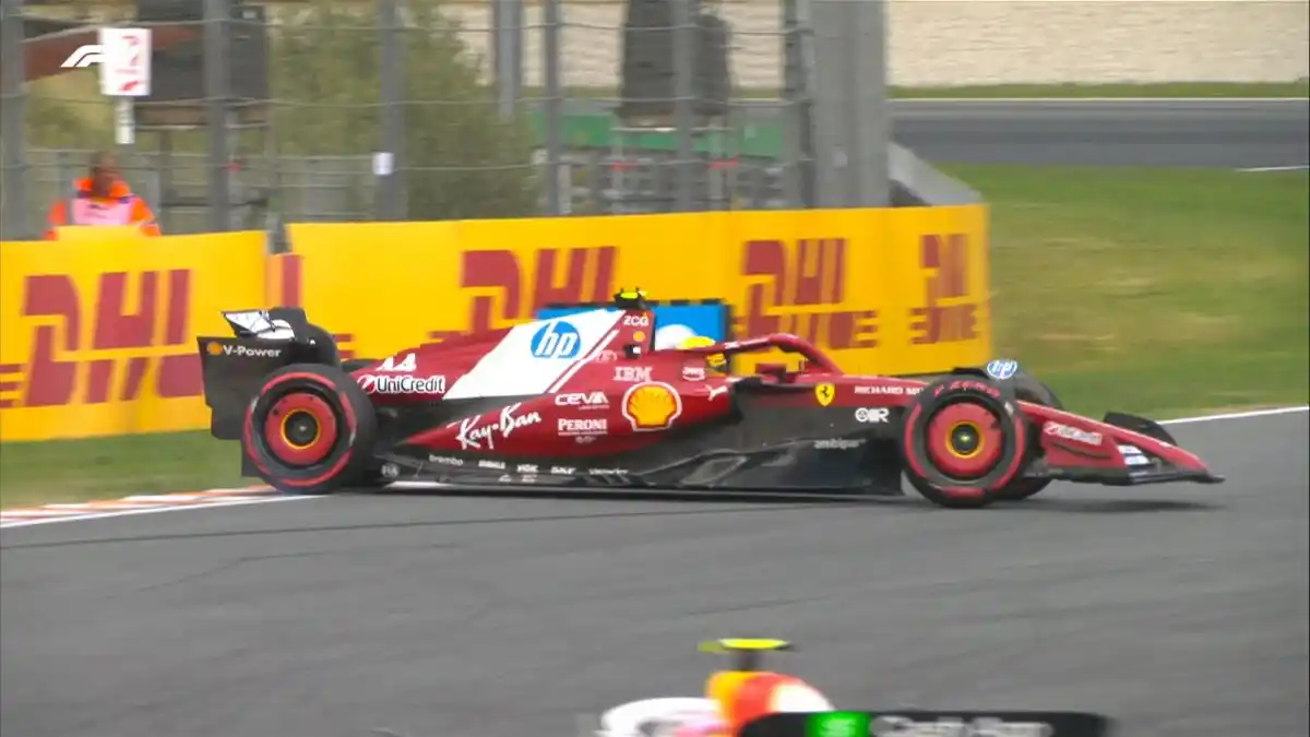 ¡Otro trompo de Lewis Hamilton!