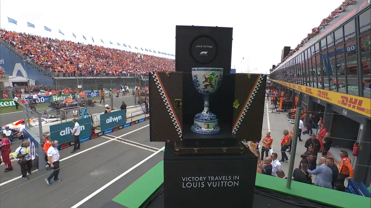 El trofeo para el ganador del GP de Países Bajos