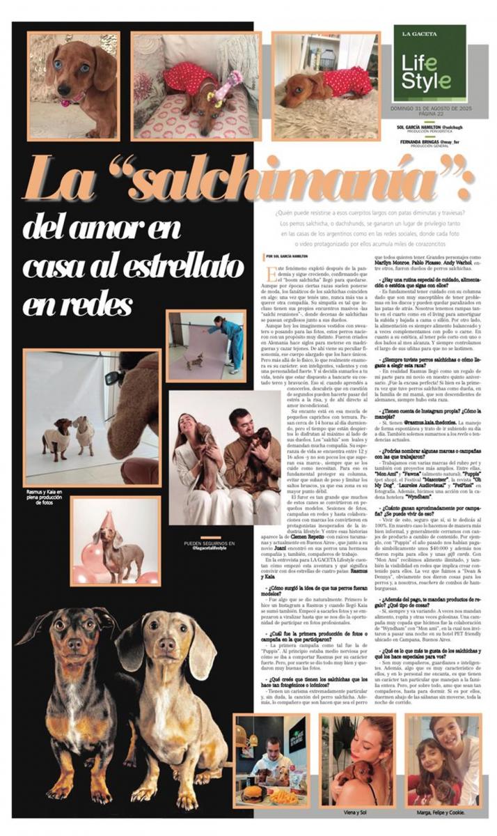 La página de Lifestyle, en la edición papel.