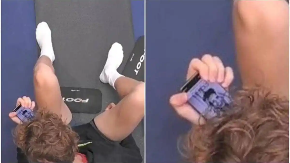 EL DETALLE. Las cámaras captaron el fondo de pantalla del celular de Jannik Sinner durante su partido en Nueva York y el gesto se volvió viral.