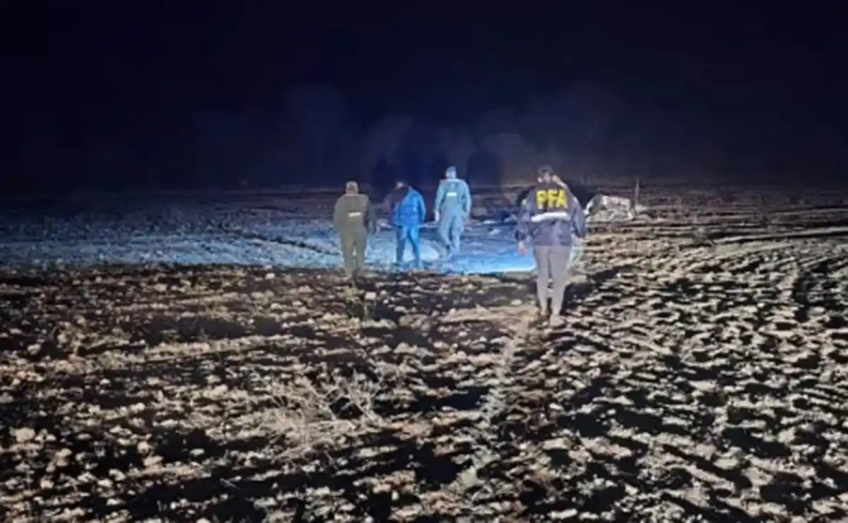 EN LA ESCENA. Peritos recorren la zona donde aterrizó la avioneta.