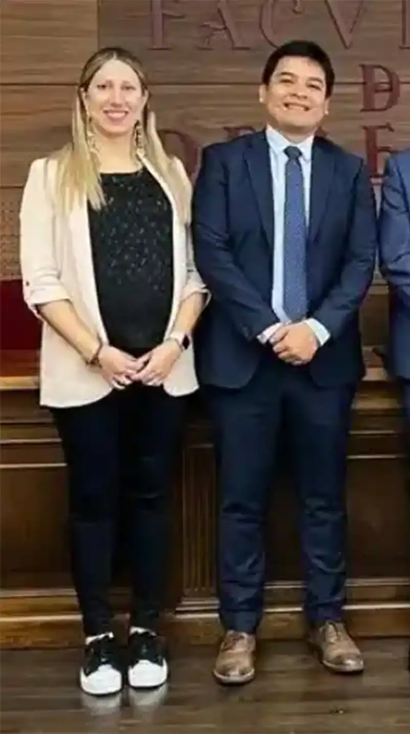 PAREJA. Solana Casella y su esposo, Luis Ontiveros.