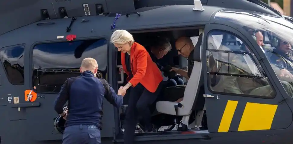 Von der Leyen voló sin GPS: sospechan de interferencia rusa