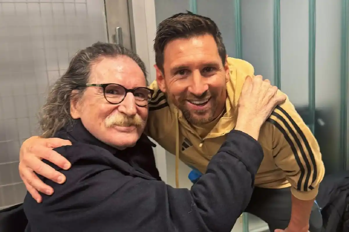 El encuentro de dos leyendas: la foto de Messi y Charly García que explotó en las redes sociales