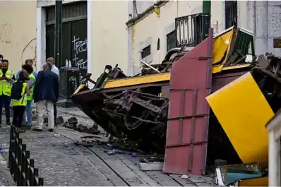 Tragedia en Lisboa: se descarriló el histórico ascensor de la Gloria y murieron 16 personas