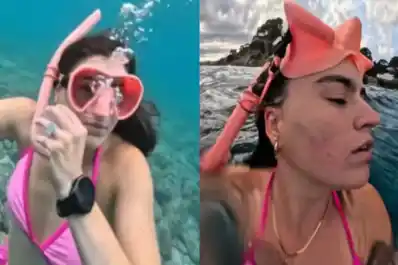 Nueva polémica de Mariona Pujol: críticas a la influencer española por coger medusas y molestar a la fauna marina