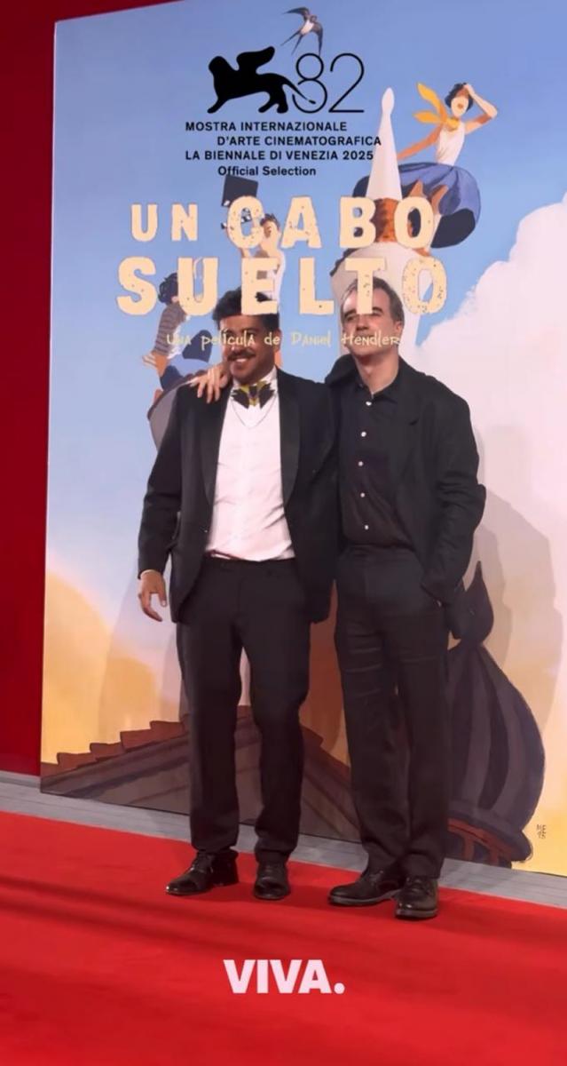 ALFOMBRA ROJA. Prina y Daniel Hendler durante el estreno de 