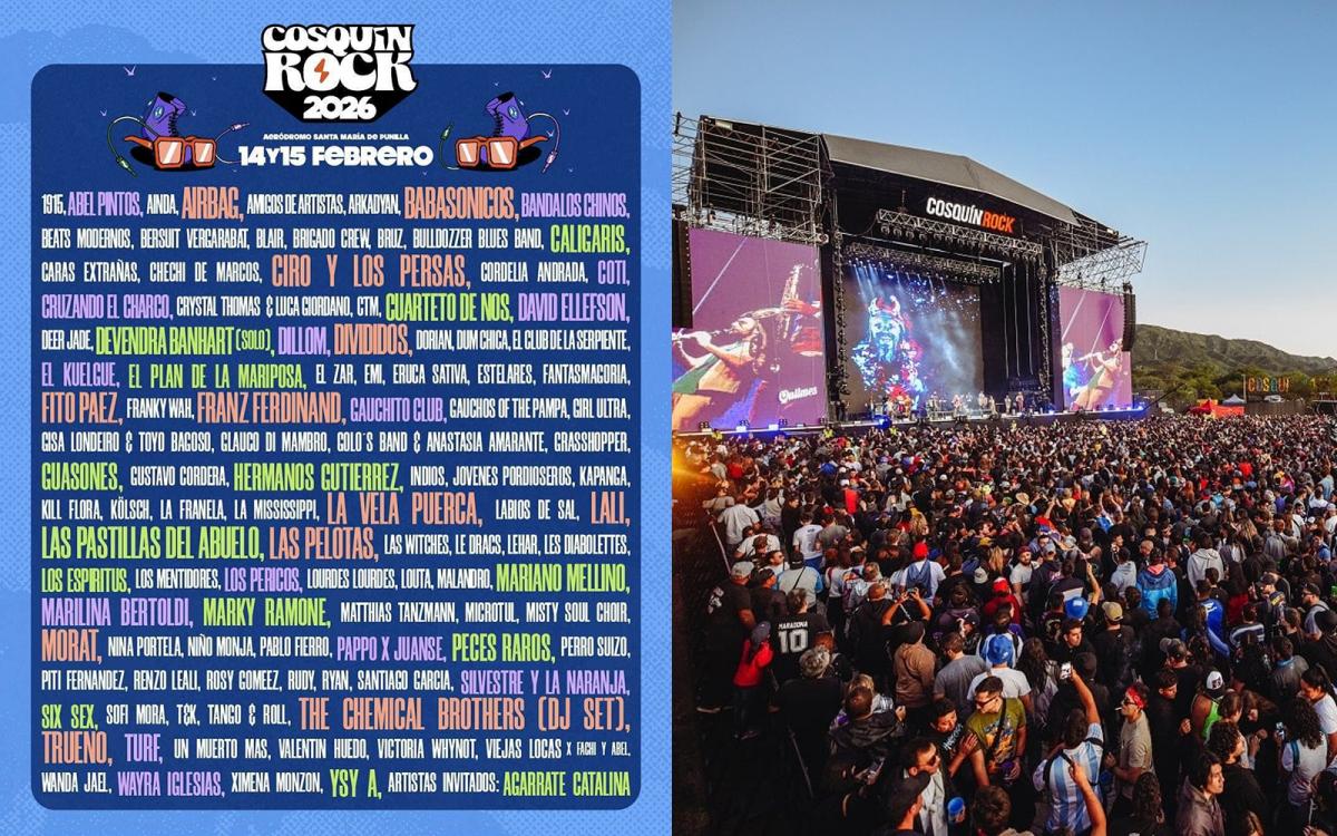 Cuánto salen las entradas del Cosquín Rock 2026: conocé la grilla completa del festival