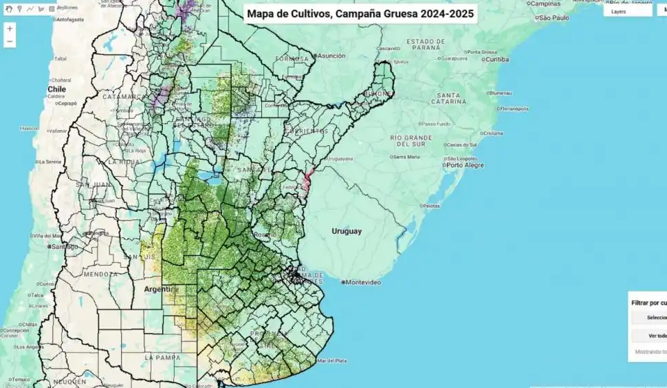Presentan un mapa de cultivos digital para productores