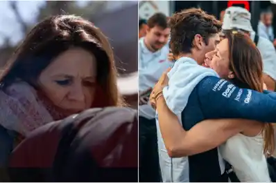 La mamá de Franco Colapinto fue a votar en moto y deslumbró con un casco muy especial