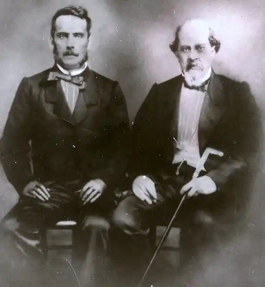 UN LARGO VÍNCULO. Domingo Faustino Sarmiento y José Posse se conocieron en Chile en la década de 1840 y la relación perduró por varias décadas, incluso ya siendo Presidente.