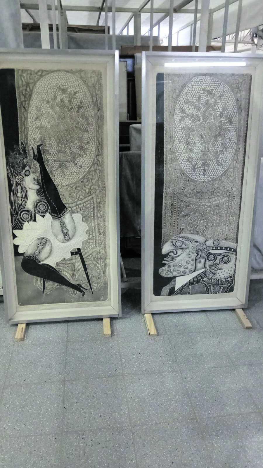 DÍPTICO. Los gofrados de Antonio Berni son un díptico del personaje de Ramona Montiel.