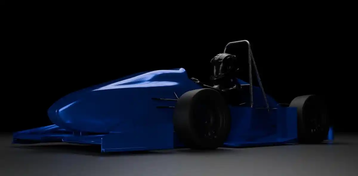 MODELO. Prototipo del monoplaza diseñado por el equipo FIUBA Team de la UBA