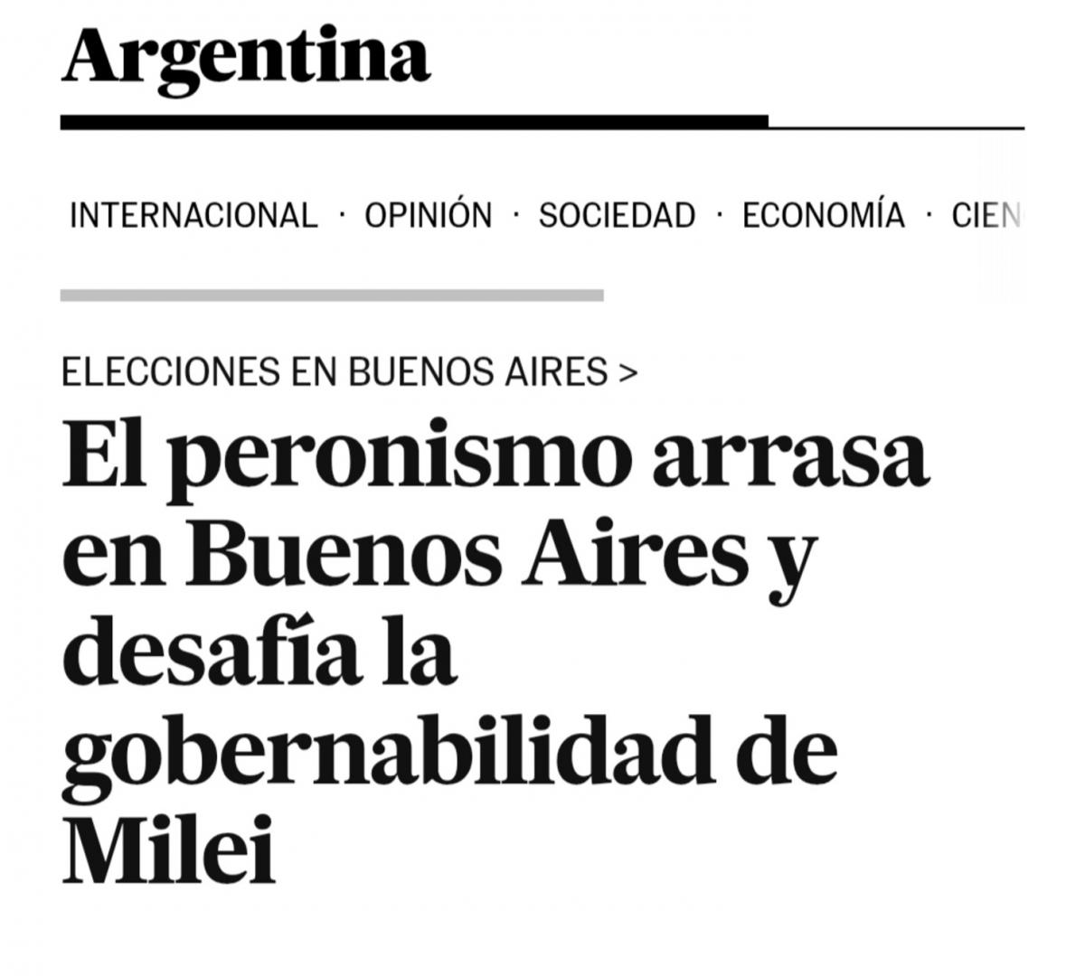 Qué dijo la prensa internacional sobre la derrota libertaria en las elecciones porteñas