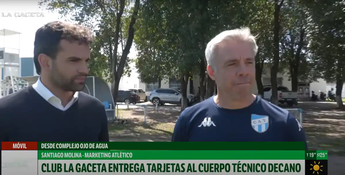 Lucas Pusineri y Santiago Molina.