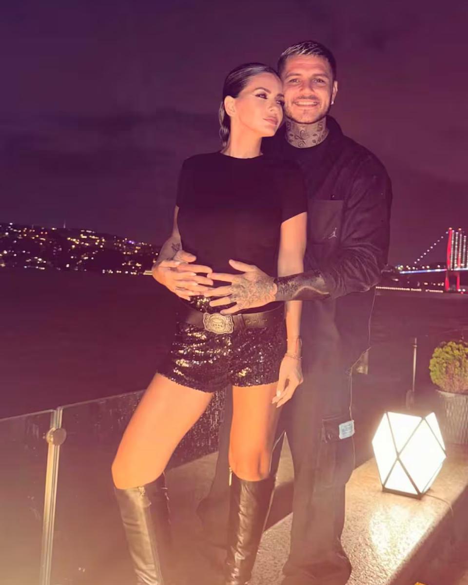 Muaro Icardi apareció sin los tatuajes con Wanda.