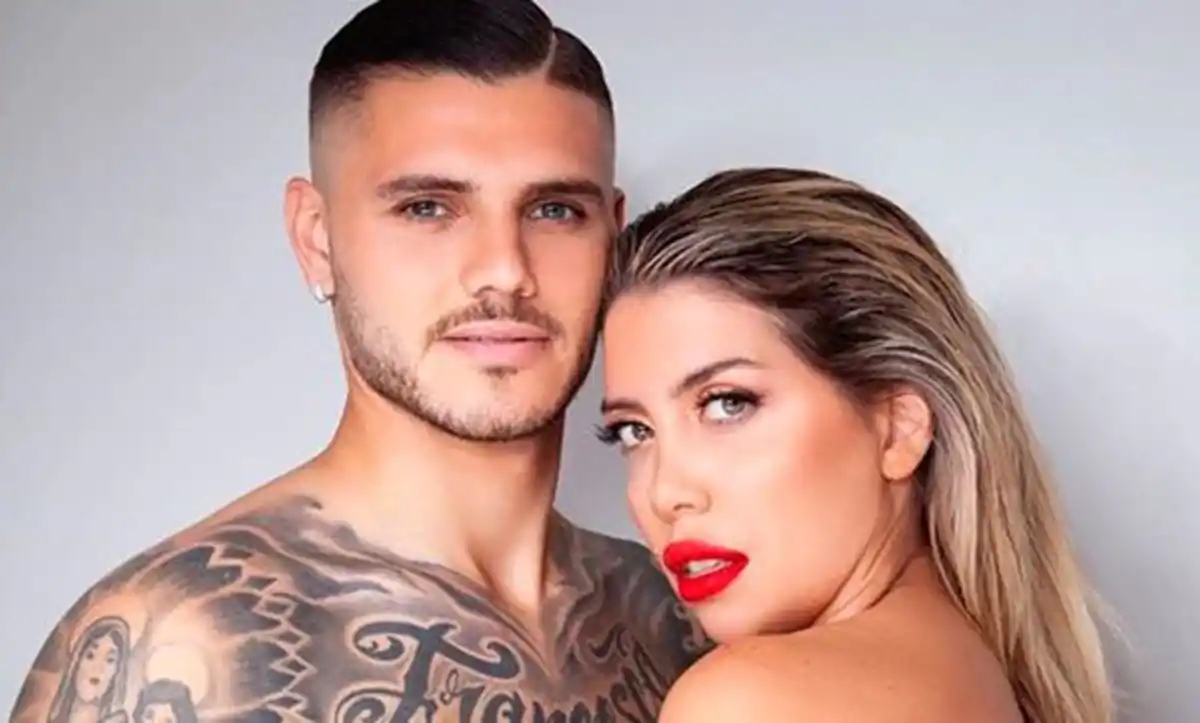 Mauro Icardi y Wanda Nara.