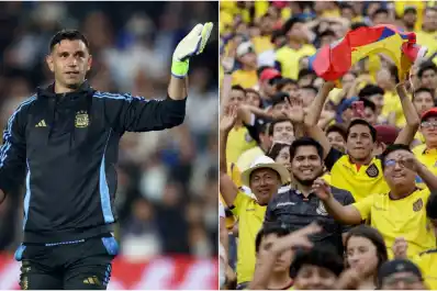 El llamativo gesto del Dibu Martínez con los hinchas de Ecuador en la previa del partido