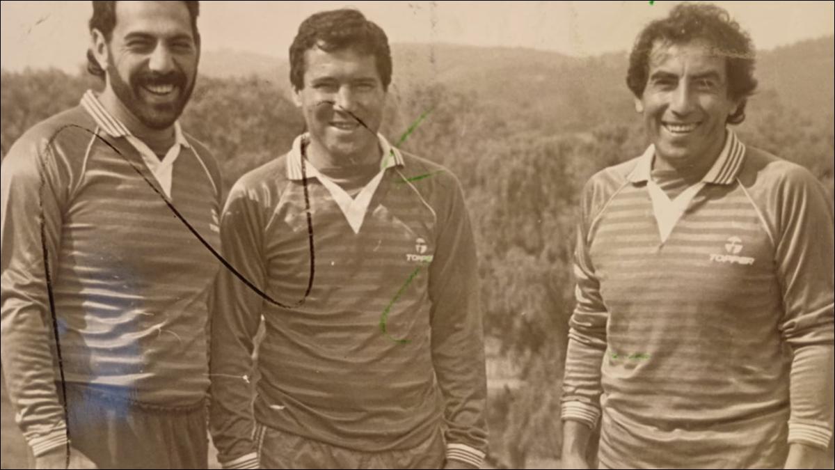 EL COMIENZO DE TODO. Osvaldo Conte, Nelson Chabay y Roldán llevaron a San Martín a aquel histórico ascenso de 1987.