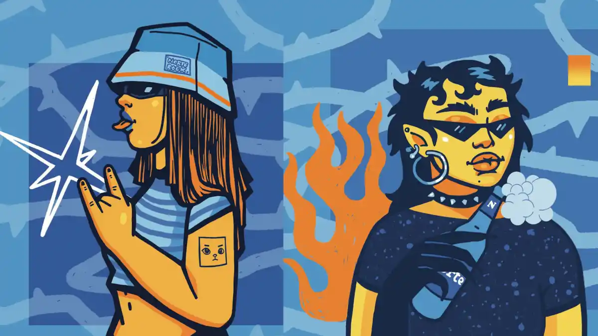 Una muralista le imprimió identidad regional al Norte Rock