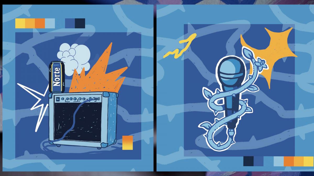 Una muralista le imprimió identidad regional al Norte Rock